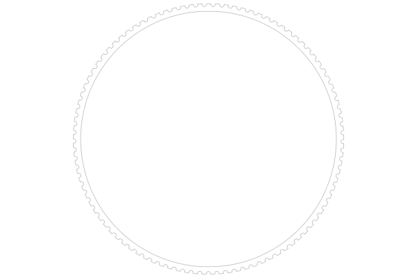 Белая круглая рамка