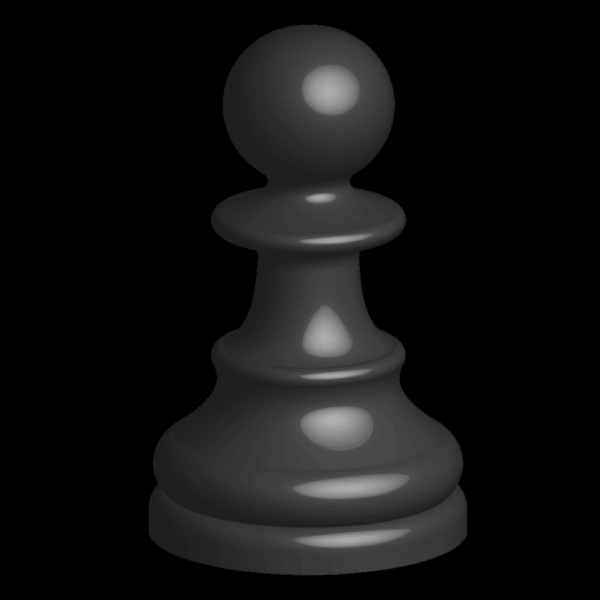 Шахматная пешка сбоку