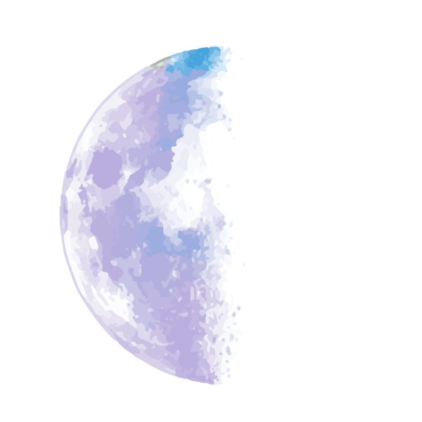 Луна на Светлом фоне