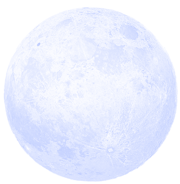 Луна на прозрачном фоне