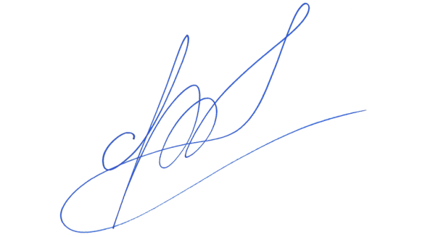 Подпись без фона