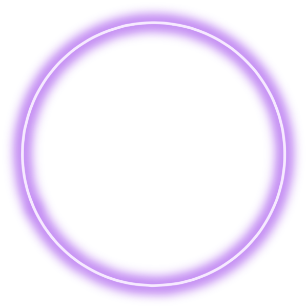 Неоновый круг без фона