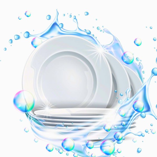 Чистая посуда вектор