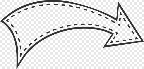 Стрелочка дугой