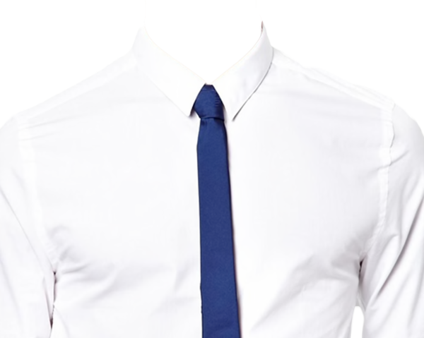 Белая рубашка с галстуком для фотошопа