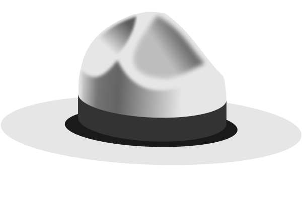 Шляпа на белом фоне