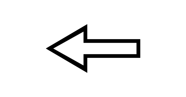 Стрелка влево белая