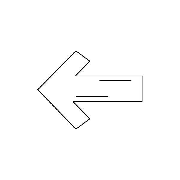 Стрелка контур