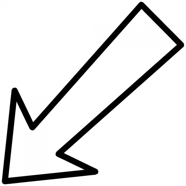 Стрелочка без фона