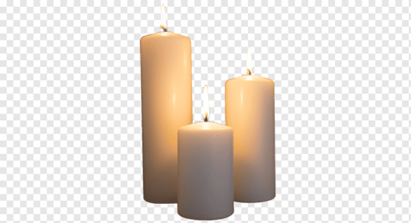 Свеча на прозрачном фоне