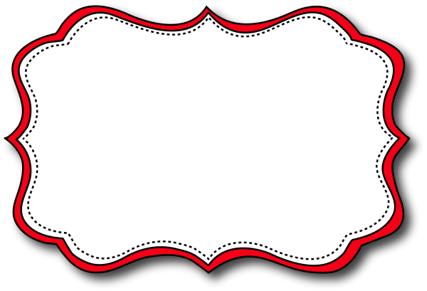 Фигурная рамка для надписи