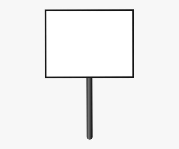 Табличка на палке