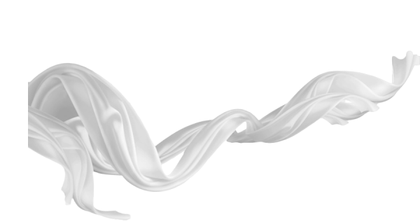 Развивающаяся белая ткань