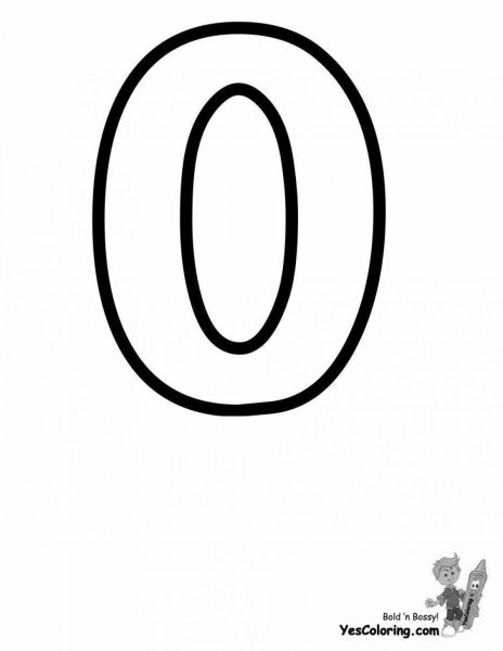 Ноль трафарет