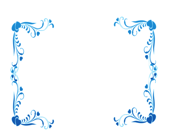 Красивая синяя рамка