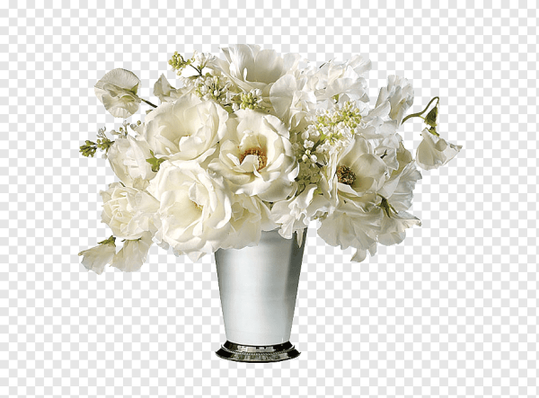 Белые цветы в вазе