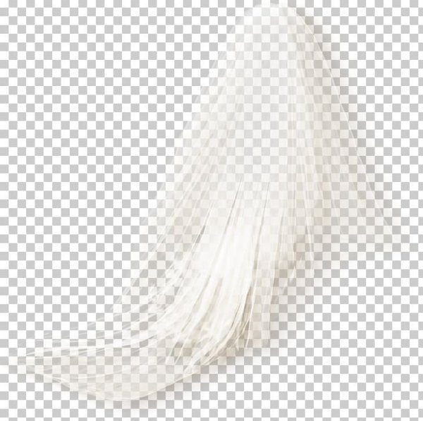 Свадебная фата на прозрачном фоне