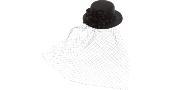 Шляпка с вуалью для фотошопа