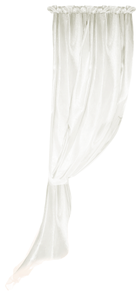 Белые шторы на прозрачном фоне