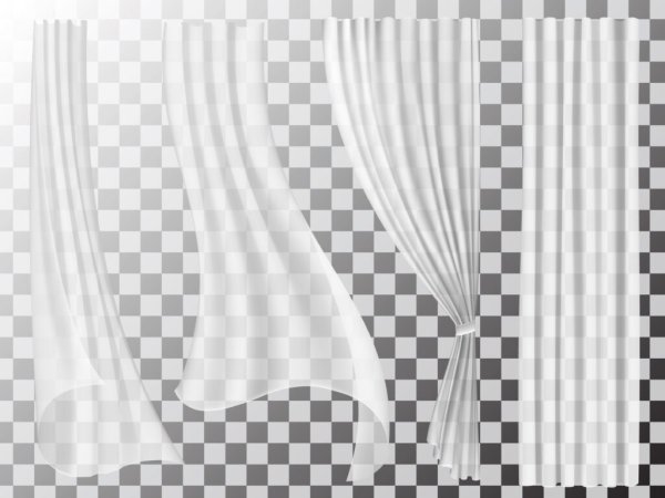 Развивающаяся штора для фотошопа