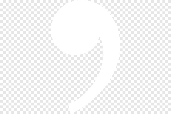 Запятая на прозрачном фоне