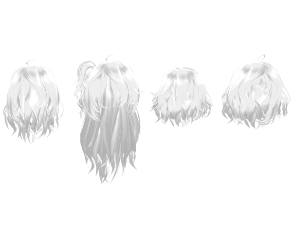 Белые волосы для фотошопа