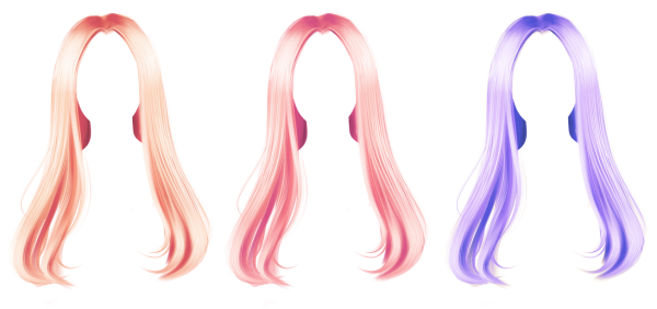 Аниме волосы для фотошопа