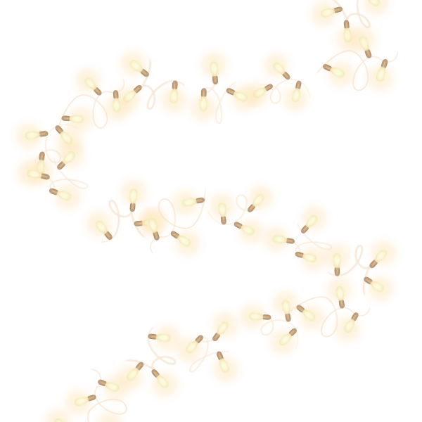 Гирлянда на белом фоне