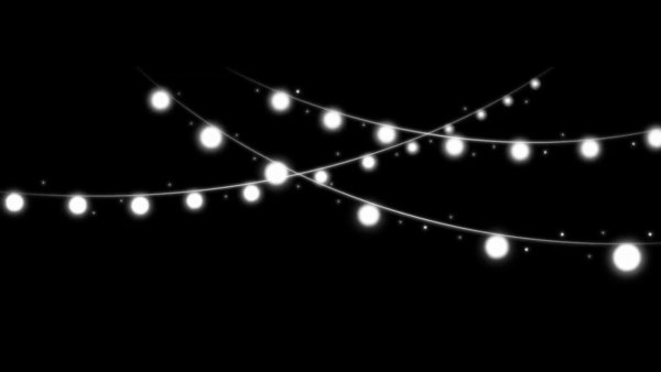 Гирлянда на темном фоне