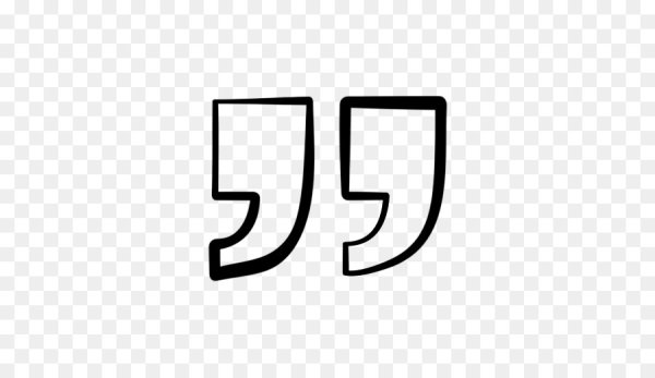 Кавычки трафарет