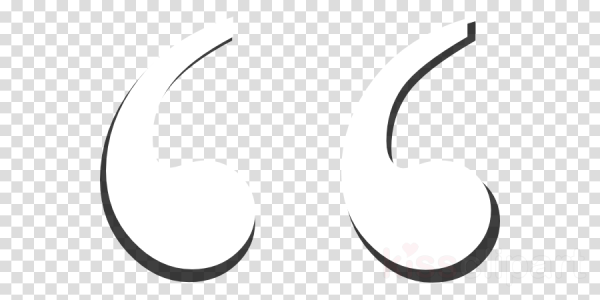 Кавычка на прозрачном фоне