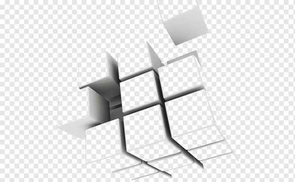 Куб на прозрачном фоне для фотошопа