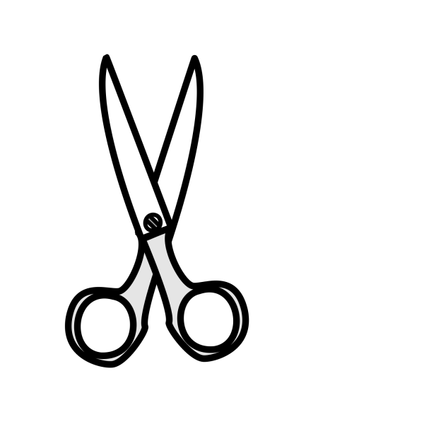 Ножницы на белом фоне инструмент