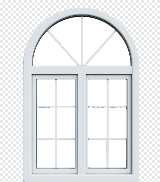 Пластиковое окно на прозрачном фоне