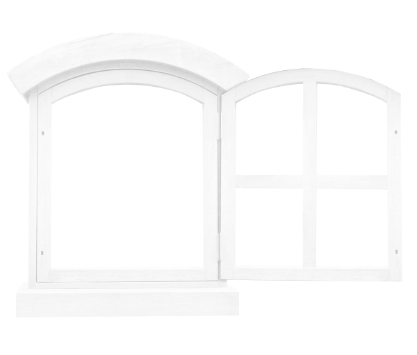 Пластиковое окно на прозрачном фоне