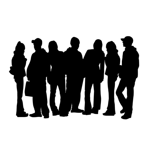 Силуэт толпы