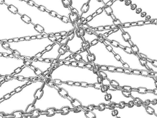 Цепь на прозрачном фоне