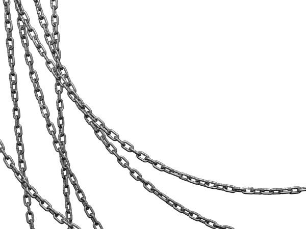 Цепи свисают