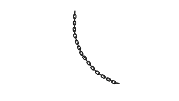Цепь на белом фоне
