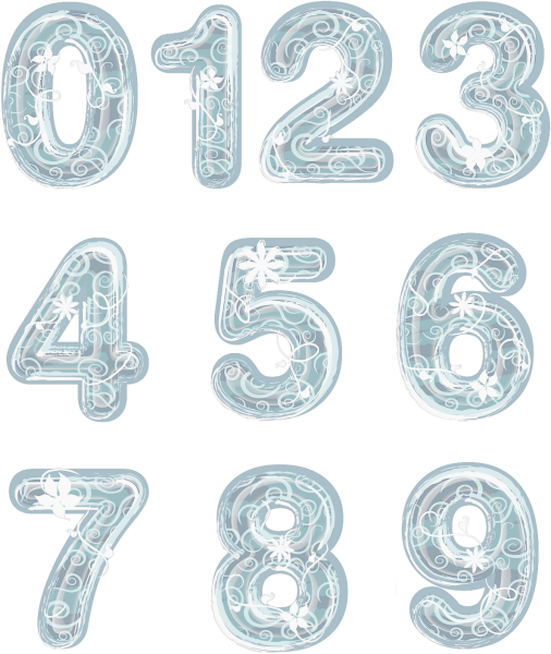 Красивые цифры для оформления