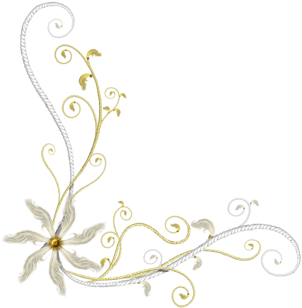 Виньетки на прозрачном фоне