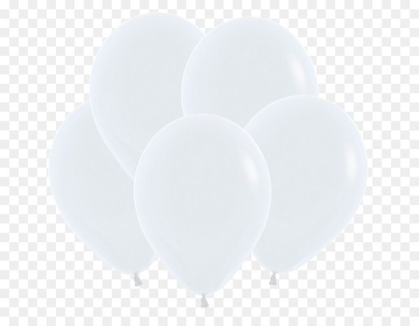 Белый шарик на прозрачном фоне