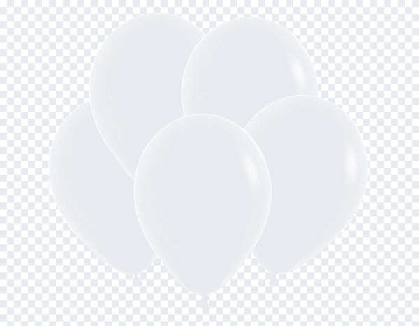 Белый шарик на прозрачном фоне