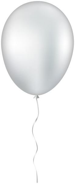Белый воздушный шар