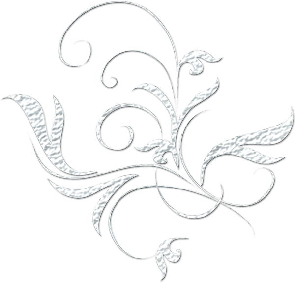 Белые узоры на прозрачном фоне