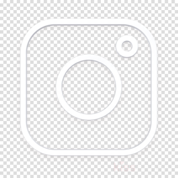 Иконка Инстаграм белая