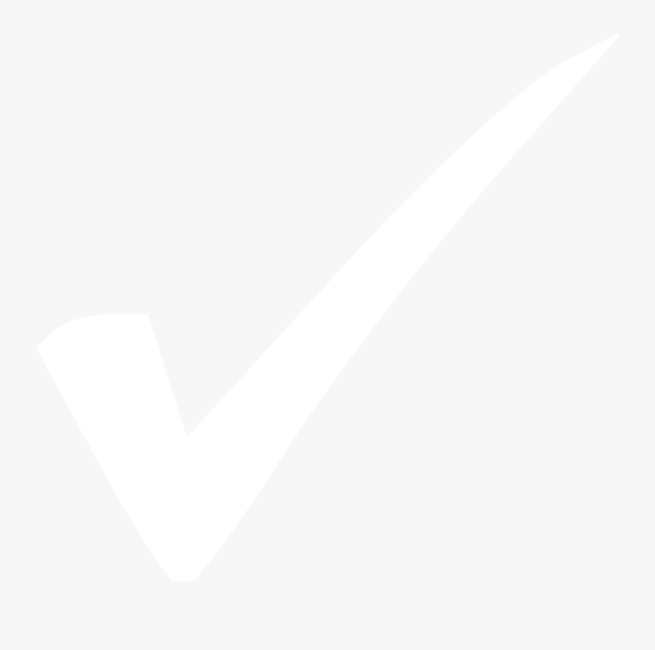 Белая галочка без фона