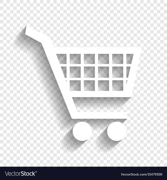 Значок корзины белый