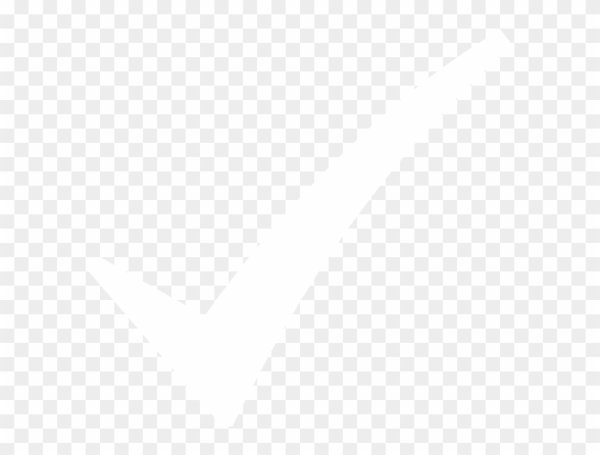 Белая галочка без фона