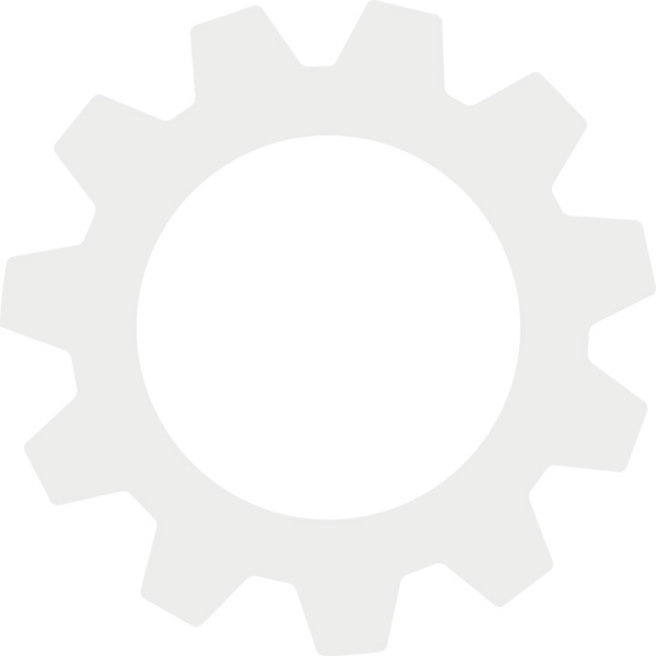 Значок настройки белый